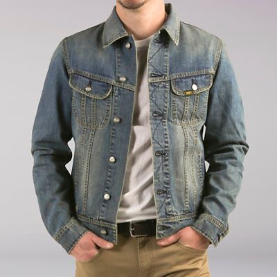 lee black denim jacket mens
