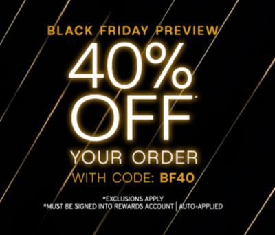 40 percent off black friday preview shop now