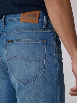 LEE Regular Fit Straight Leg Jeans Men Classic Five Pockets Collection ALL  SIZES