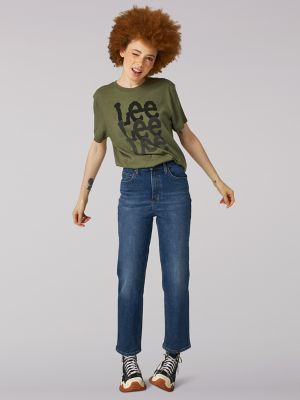 WOMEN'S HERITAGE HIGH RISE RELAXED FIT CROP JEAN IN INDIGO EYES