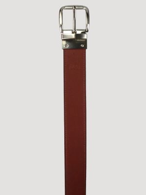 Men's Reversible Stitched Leather Belt