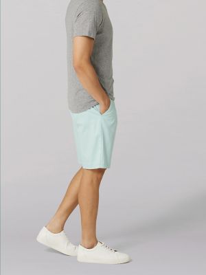 MEN'S EXTREME COMFORT FLAT FRONT SHORT IN SEA GREEN