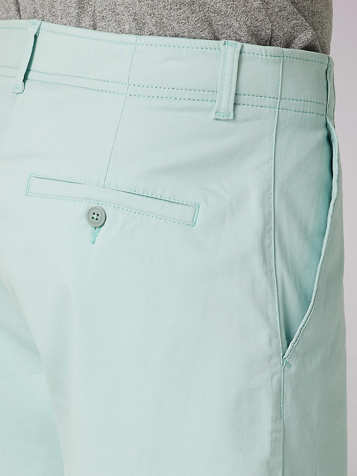 Men's Extreme Comfort Flat Front Short in Sea Green alternative view 3