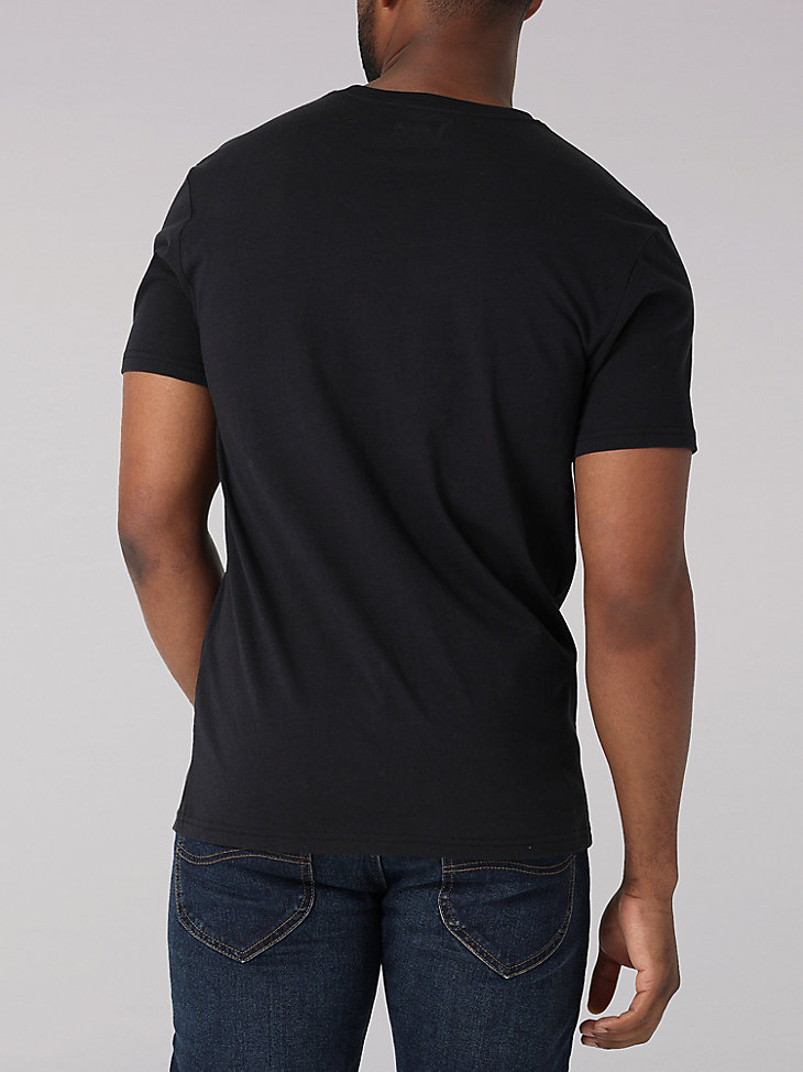 Men's Lee Solid Tee in Washed Black alternative view