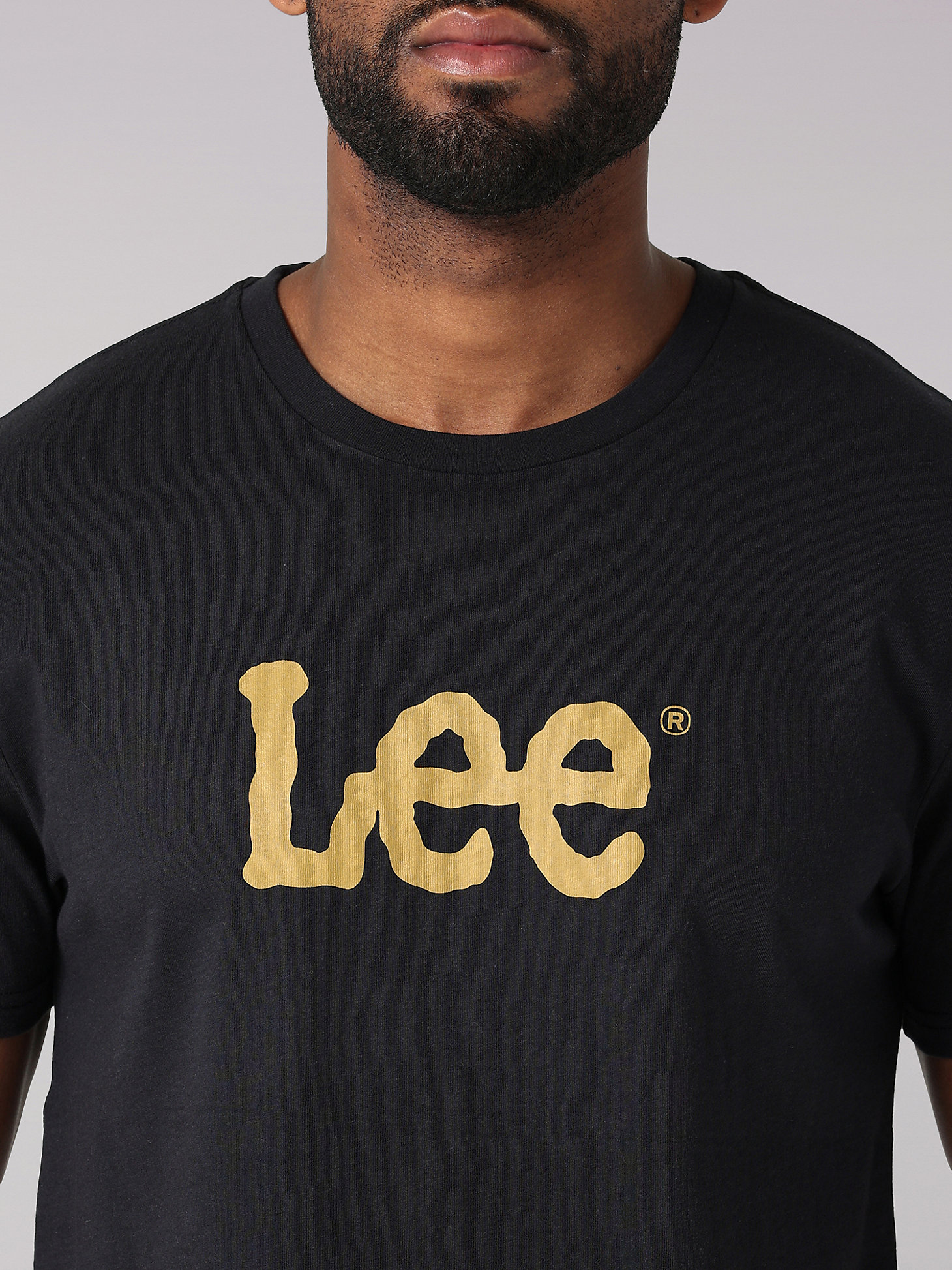 Men's Lee Solid Tee in Washed Black alternative view 2