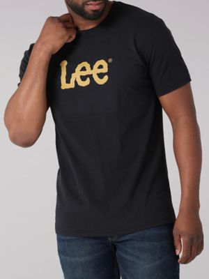Men\'s Lee Solid Tee in Washed Black