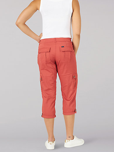 Lee Women/'s Plus Size Flex-to-Go Cargo Capri Pant