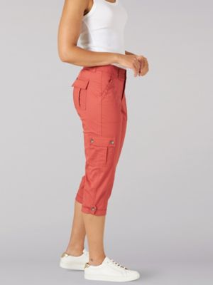 Style Women's Cargo Capri Pants Orange Wave 16 at  Women's Clothing  store