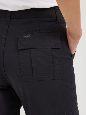 Women's Ultra Lux with Flex-to-Go Relaxed Cargo Capri in Black alternative view 4