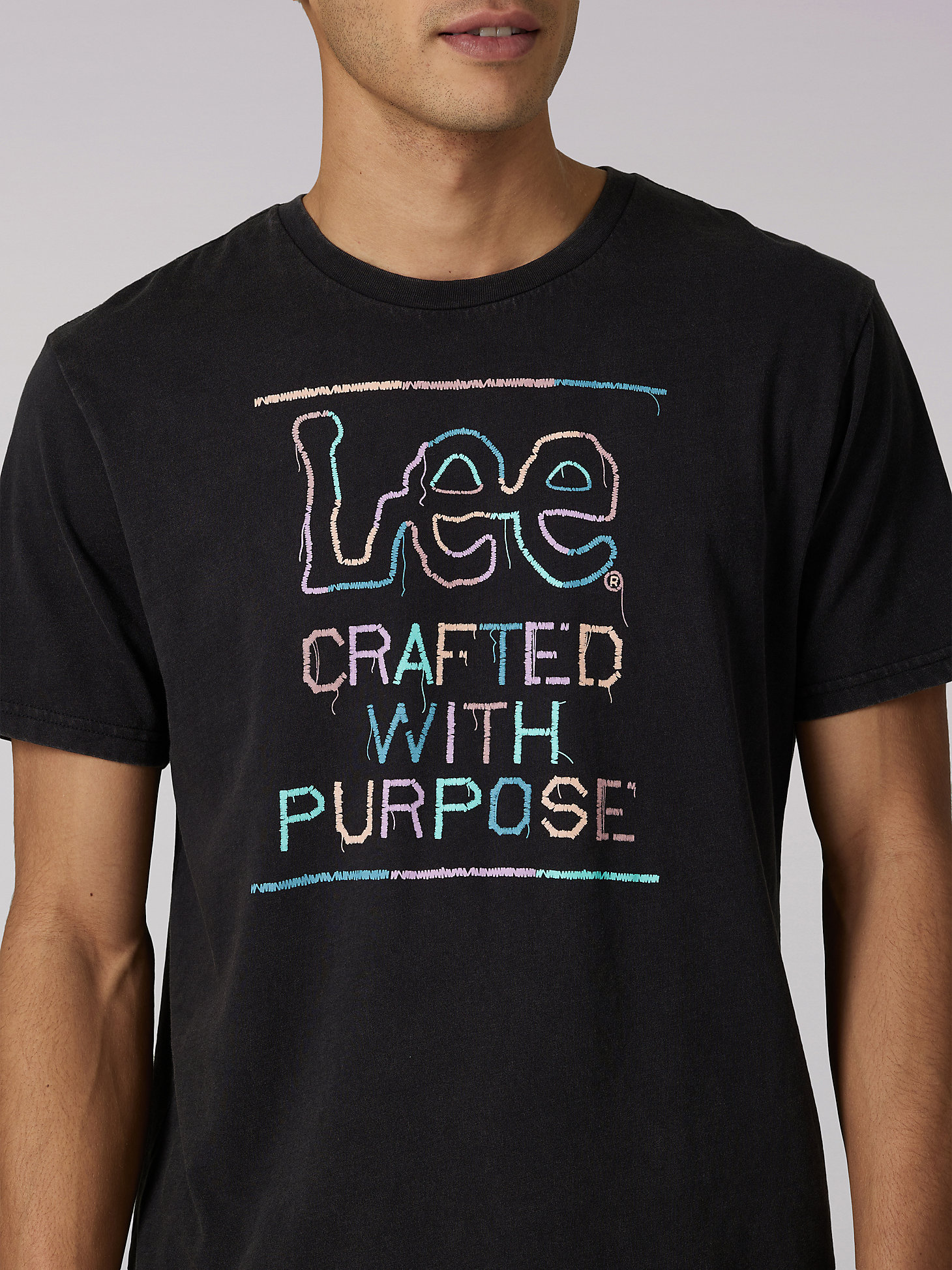 Men's Heritage Lee Crafted With Purpose Tee in Washed Black alternative view 2