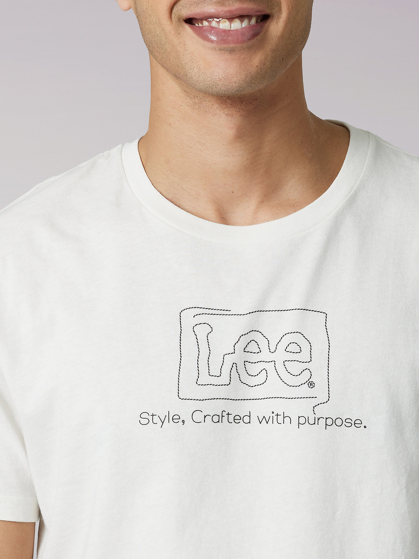 Men's Heritage Lee Crafted With Purpose Tee in Tofu alternative view 3
