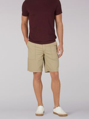 Mens khaki outlet shorts