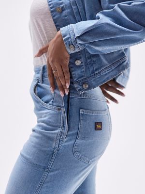 WOMEN'S VINTAGE MODERN HIGH RISE ALL PURPOSE SIDE ZIP CROP JEAN IN DAYDREAM