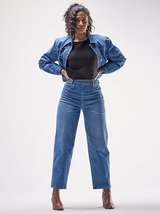 Women's Vintage Modern High Rise All Purpose Side Zip Cropped Jean