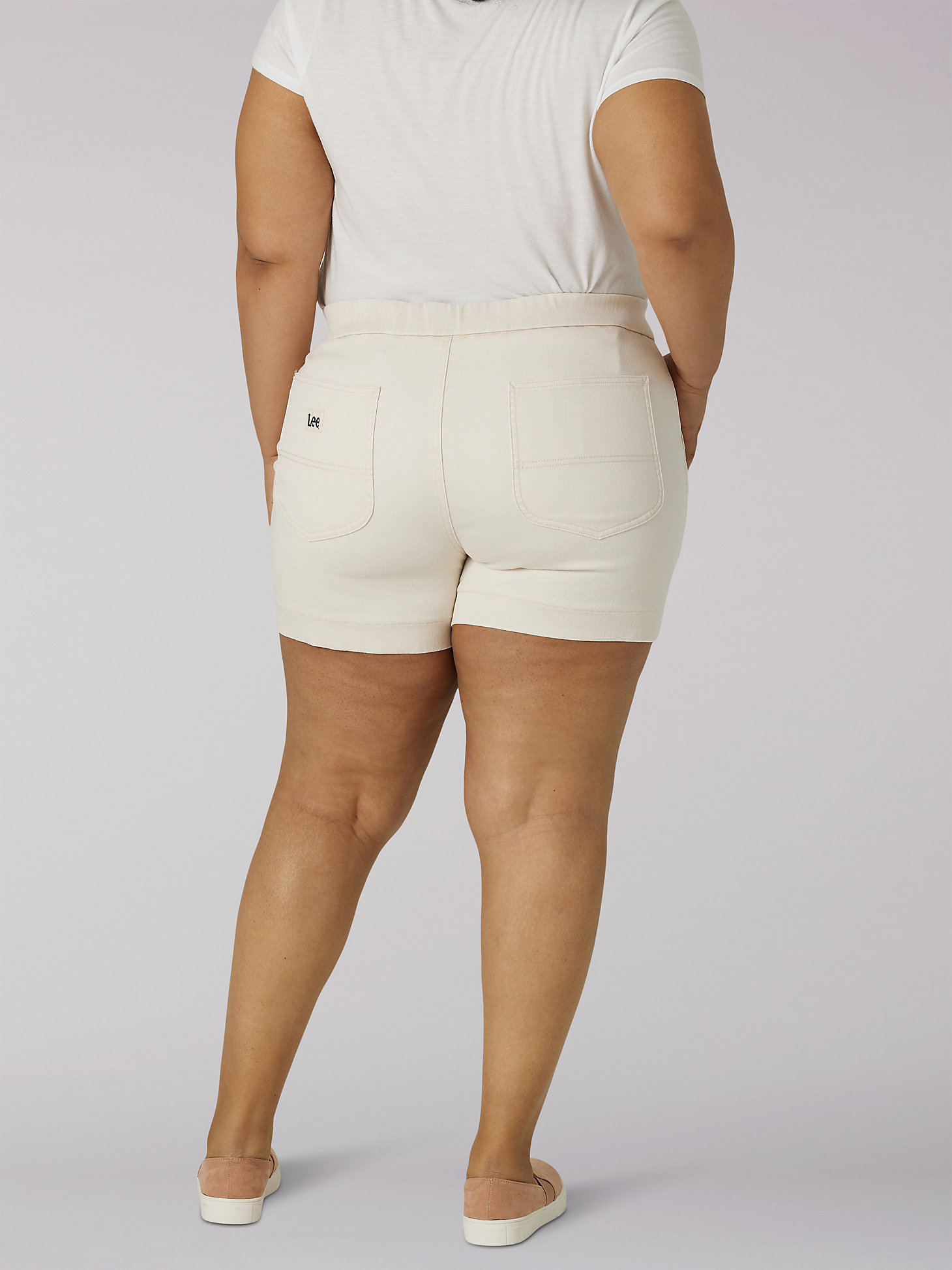 Women's Ultra Lux High Rise Pull-On Utility Short (Plus) in Whitecap Gray alternative view 1