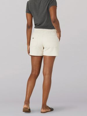 Women's Ultra Lux High Rise Pull-On Utility Short in Whitecap Gray