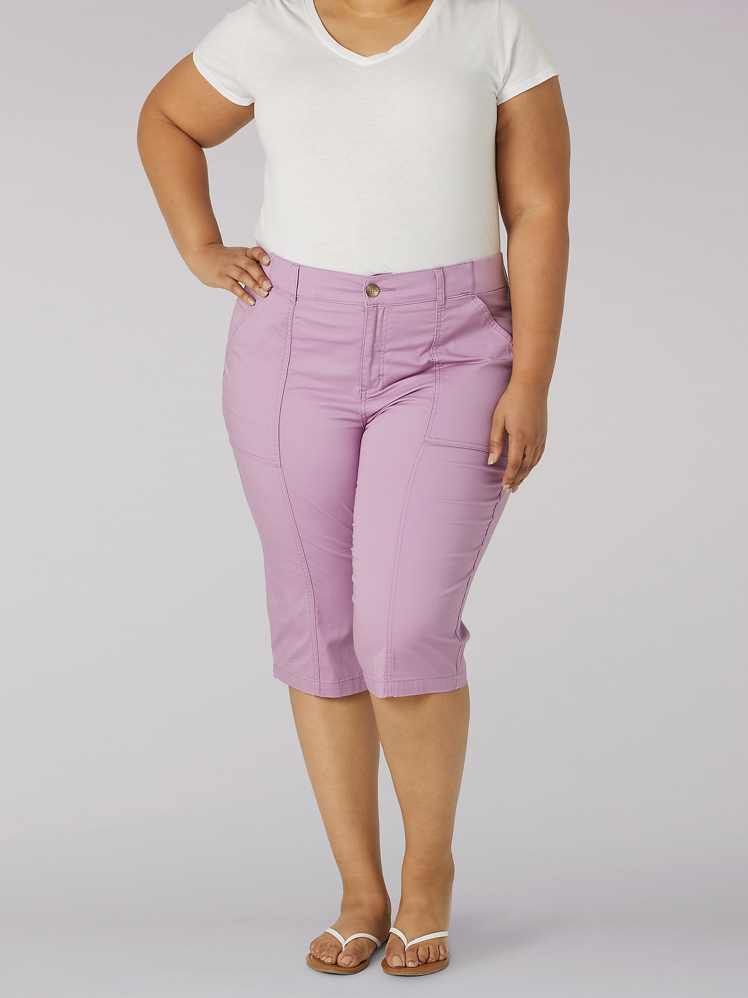 Women’s Flex-to-Go Relaxed Fit Cargo Skimmer (Plus) in Plum main view