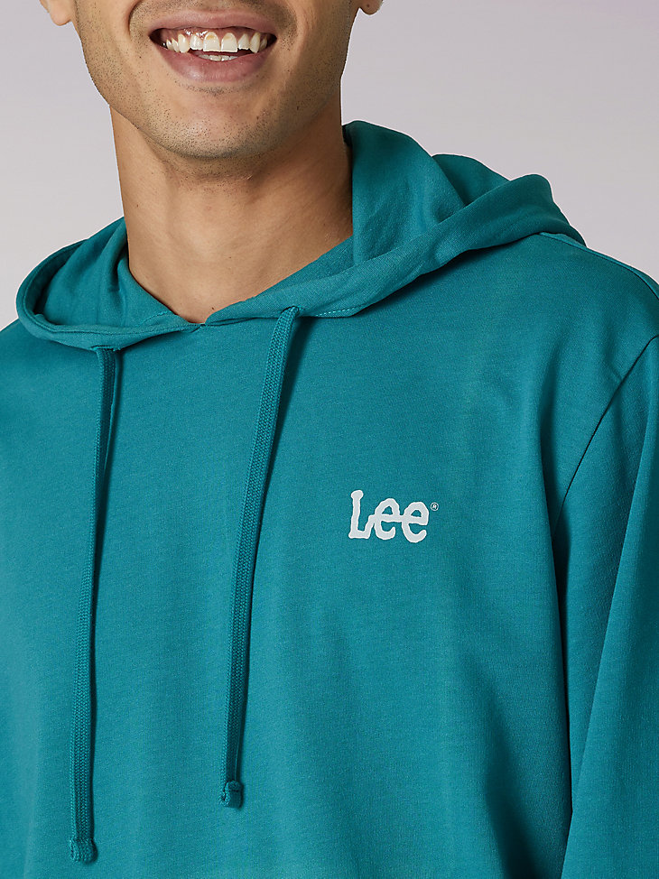 Men's Heritage Lee Graphic Crafted With Purpose Hoodie in Midway Teal alternative view 3