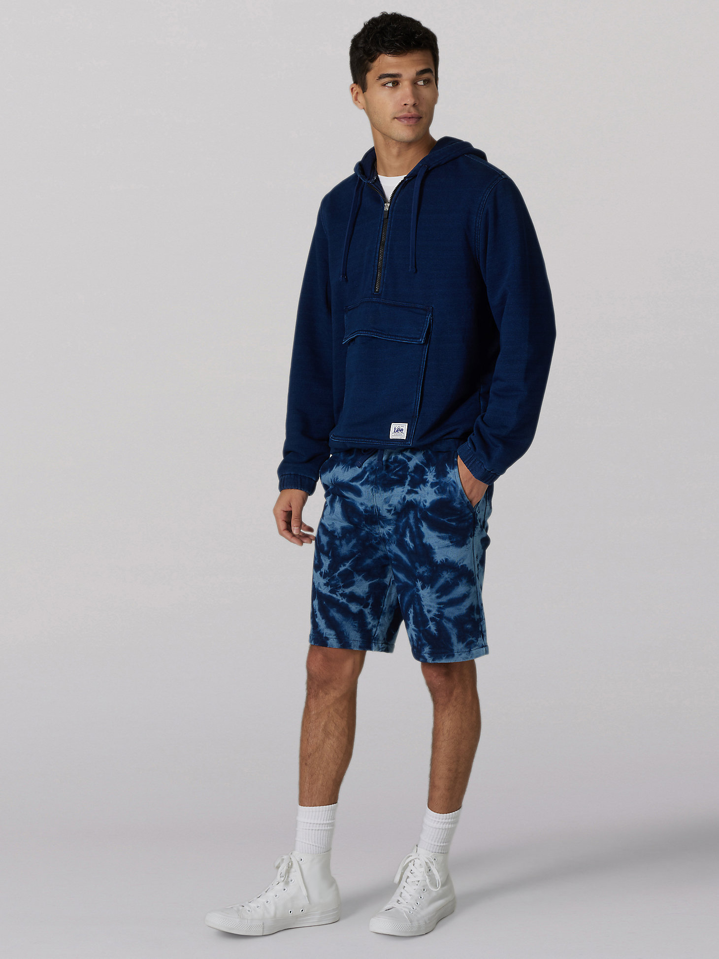 Men's Heritage Leisure Regular Fit Shorts in Bleach Disaster main view