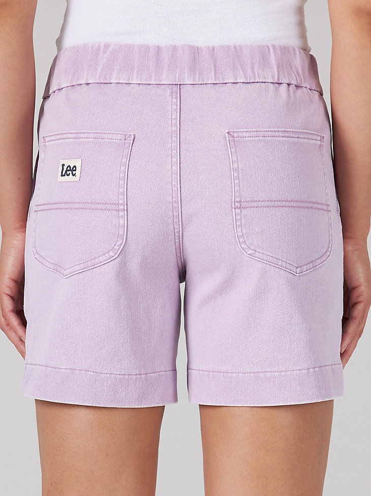 Women's Ultra Lux High Rise Pull-On Utility Short in Plum alternative view 3