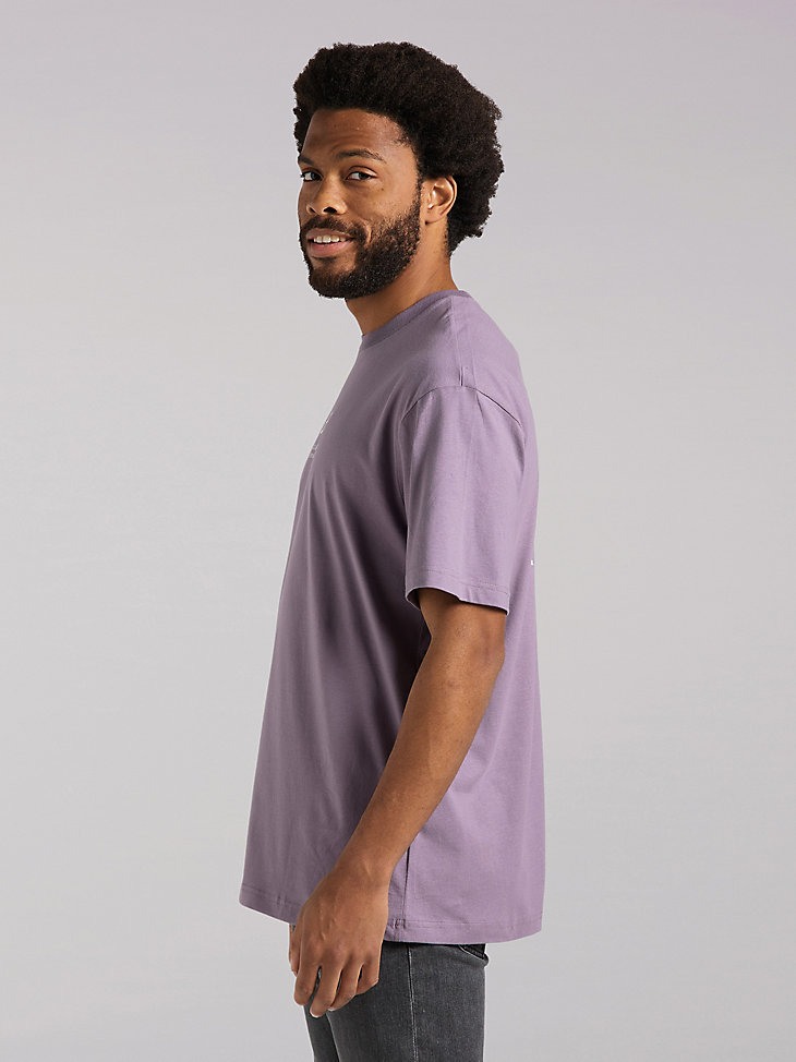 Men's Lee European Collection Logo Graphic Tee in Washed Purple alternative view