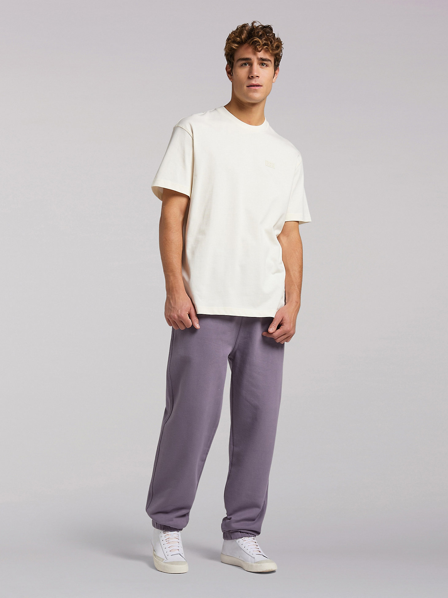 Men's Lee European Collection Pull On Jogger in Washed Purple main view