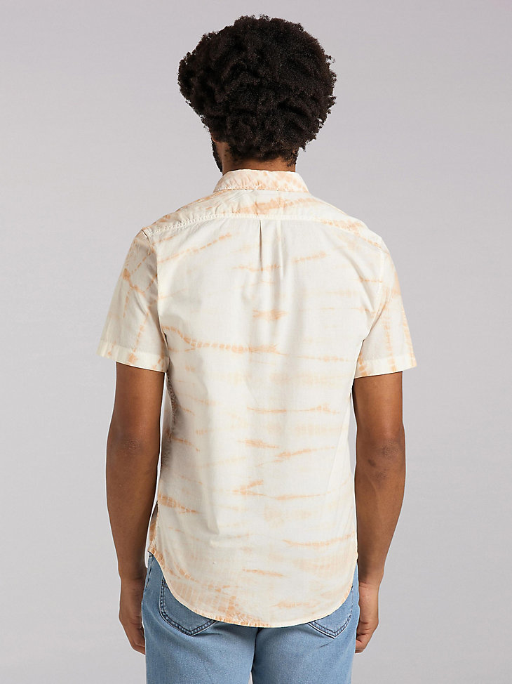 Men's European Collection Leesure Woven Shirt in Sunset alternative view