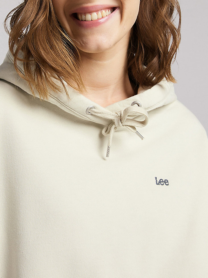 Women's Lee European Collection Loose Hoodie in Workwear White alternative view 3