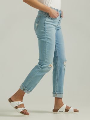 WOMEN'S LEGENDARY BOYFRIEND JEAN IN ONE TONE