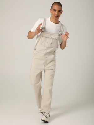 Classic Mens White Denim Skinny Jeans Slim Pockets Cargo Pants Overalls  Trousers 