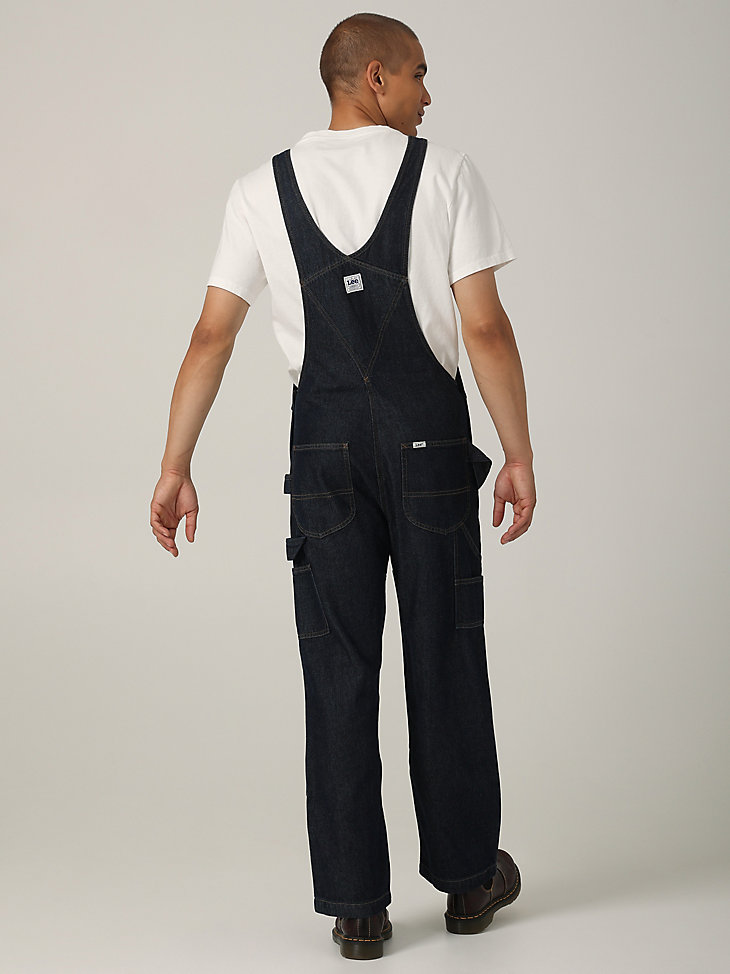 Men's Heritage Relaxed Fit Carpenter Bib Overall in Dark Rinse alternative view