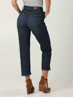LEE Free People Vintage Modern High Rise Straight Ankle Jeans Size 27 NEW  $98