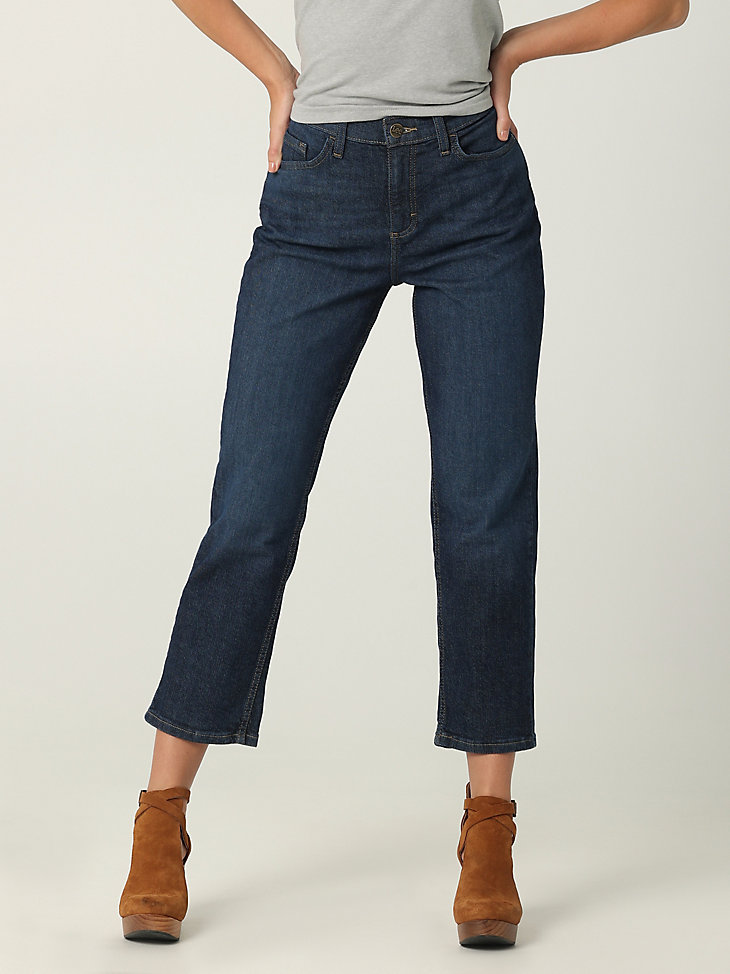 Women's Legendary High Rise Vintage Straight Jean in Inner Strength main view