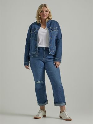 Cheap plus size outlet denim jacket