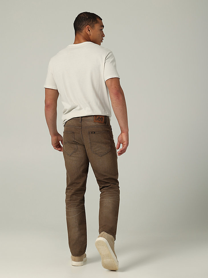 Men's Heritage Regular Straight Jean in Brown alternative view