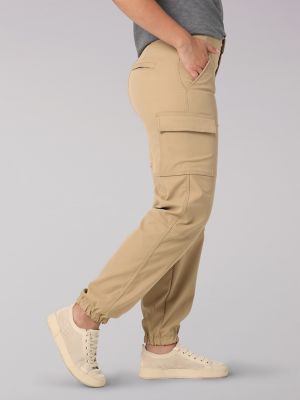 High-Rise Cargo Joggers with Insert Pockets