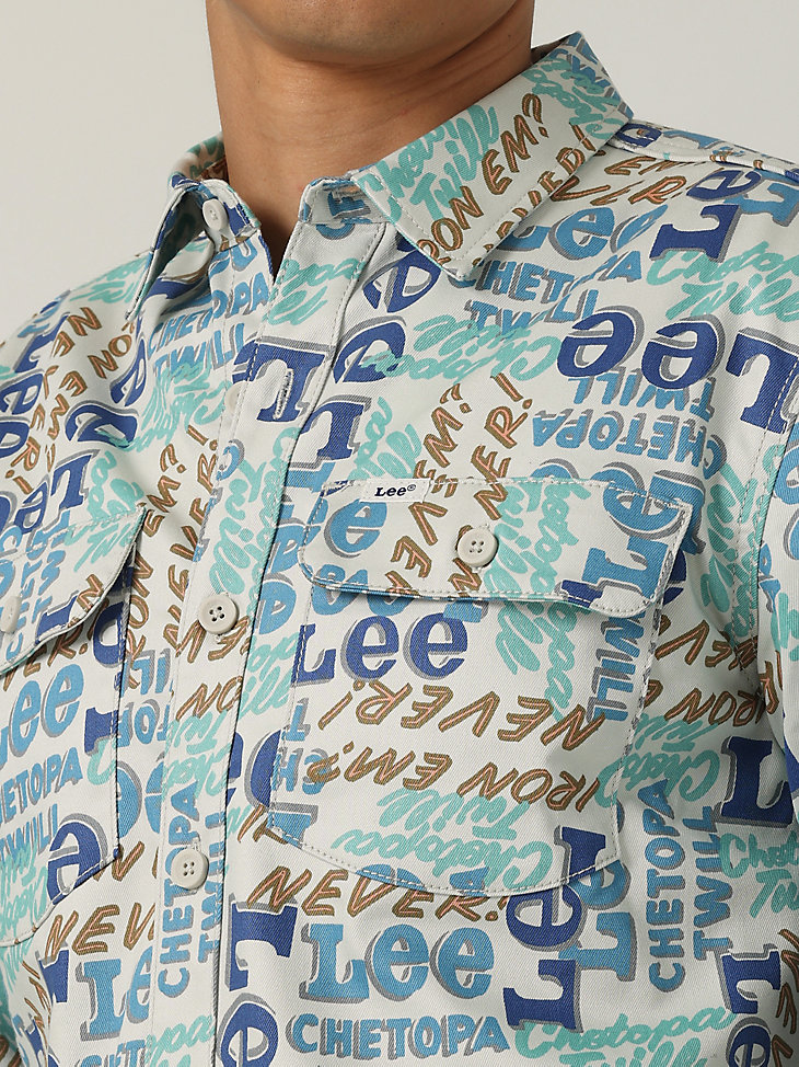 Regular Fit Classic Shirt With Stamps