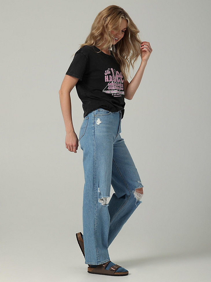 Women’s Lee European Collection High Rise Crop Wide Leg Jean in Dealer's Choice alternative view 2