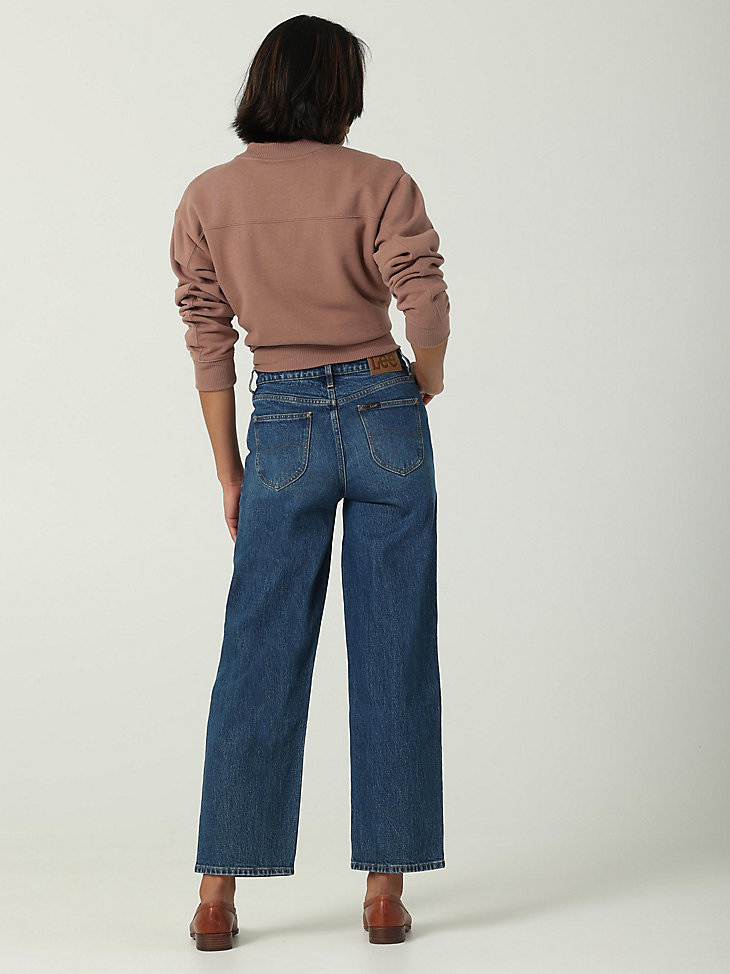Women’s Lee European Collection High Rise Crop Wide Leg Jean in To the Max alternative view