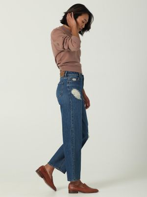 WOMEN’S LEE EUROPEAN COLLECTION HIGH RISE CROP WIDE LEG JEAN