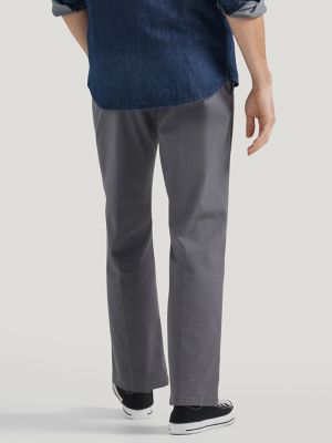 Men's Extreme Motion Flat Front Khaki Pant in Painter Grey