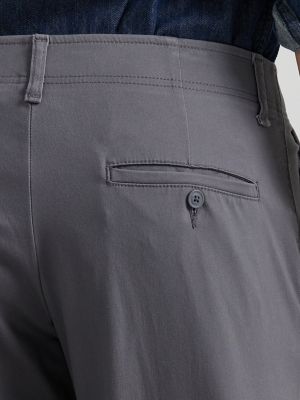 Men's Extreme Motion Flat Front Khaki Pant in Painter Grey