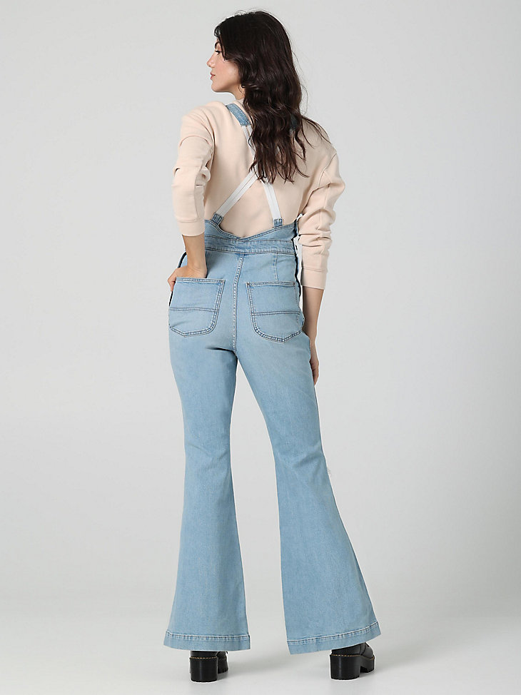 Women's Lee European Collection Factory Flare Overall in Sunbleach alternative view