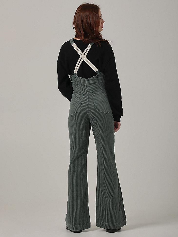 Women's Lee European Collection Factory Flare Overall in Fort Green alternative view
