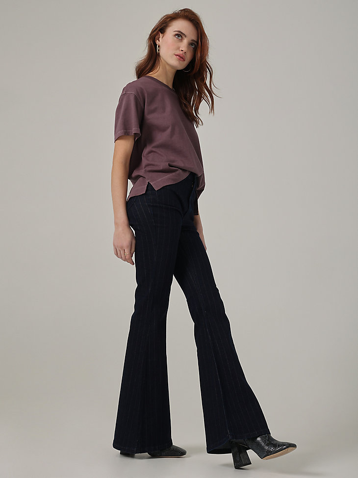 Women's Vintage Modern High Rise Flare Jean  in Rinse alternative view 2