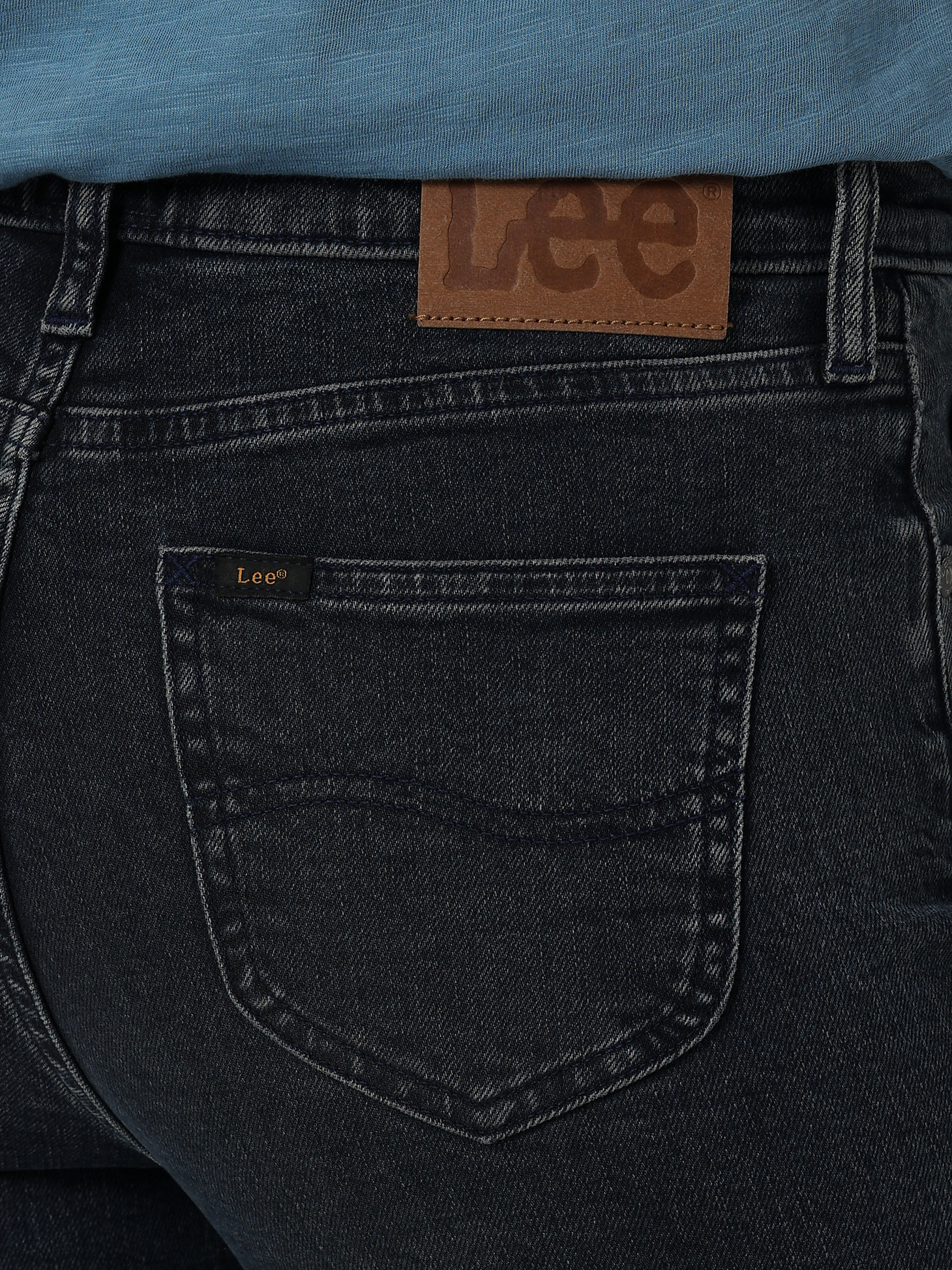 Women's Lee European Collection High Rise Split Flare Jean in Smokey Indigo alternative view 5