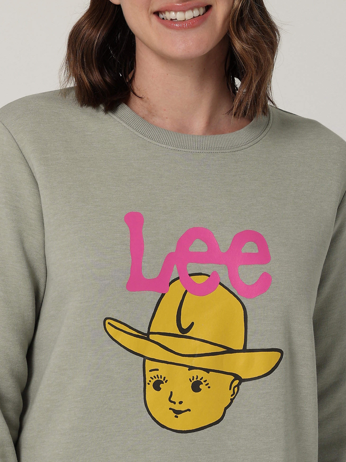 Women's Legendary Buddy Lee Crew Neck Sweatshirt in Seaglass alternative view 2