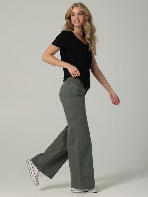 Women's Vintage Modern Lady Lee High Rise A Line Jean