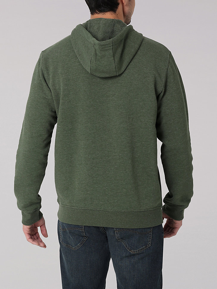 Men's Patent Plate Logo Hoodie in Black Forest Heather alternative view