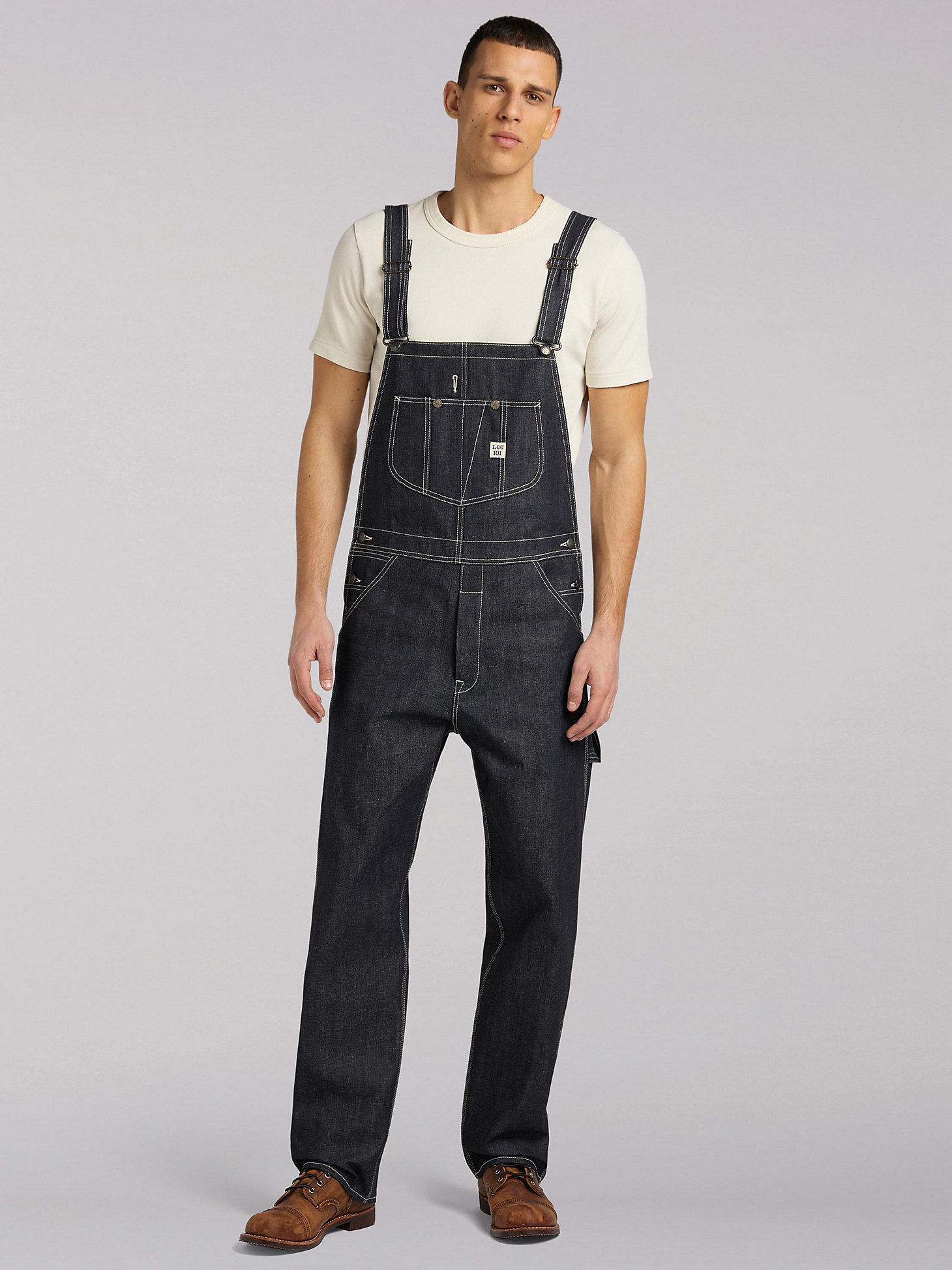 Men's Lee 101 Relaxed Fit Bib Overall in Dry main view